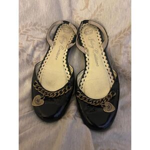 Og vintage juicy couture charmed charm chain flats /shoes black